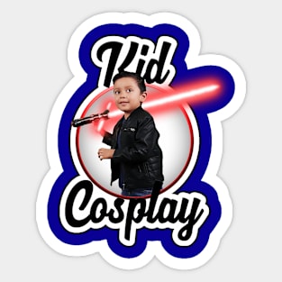 Kid Cosplay Tee Sticker